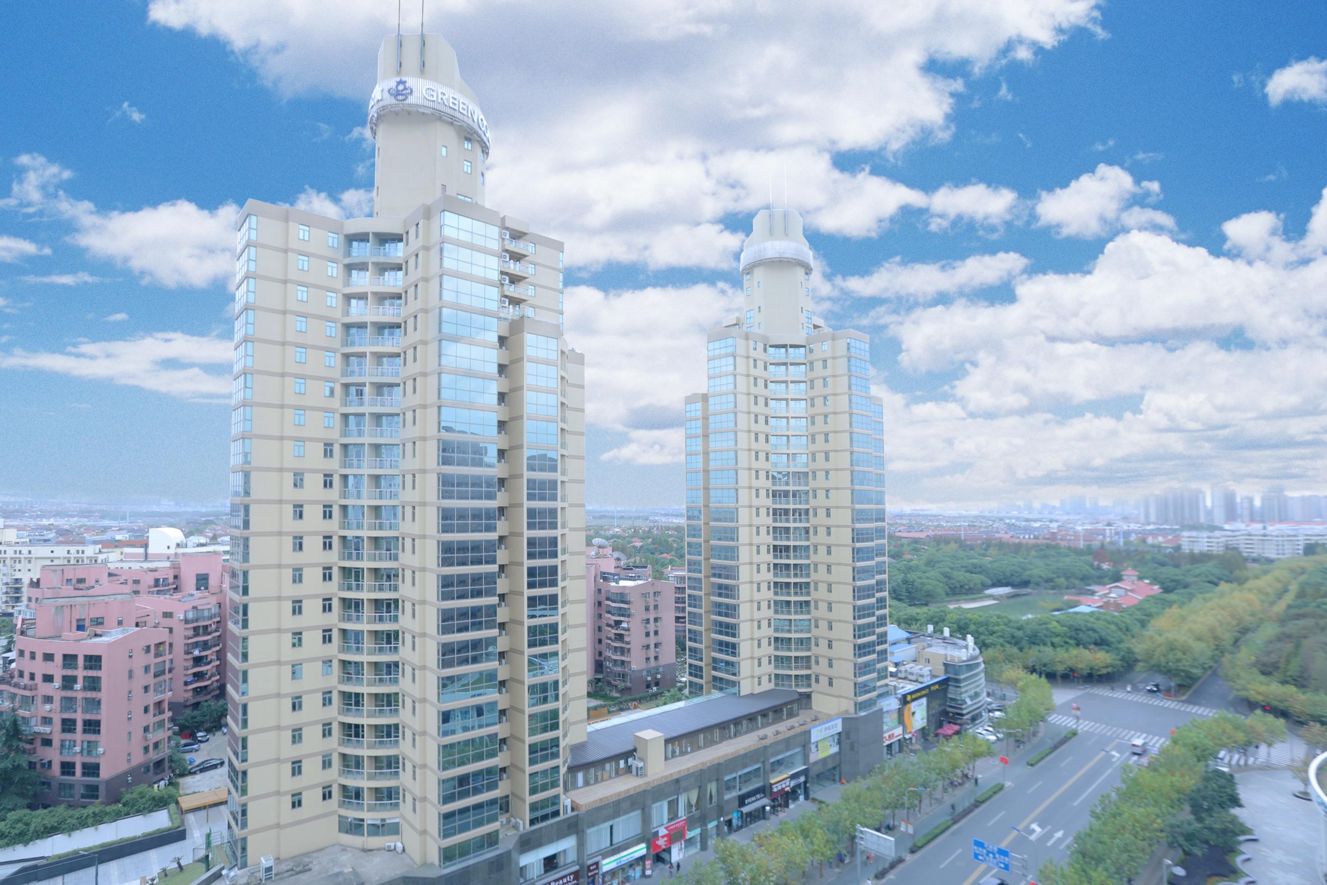Green Court Residence Jinqiao Diamond Shanghai Buitenkant foto