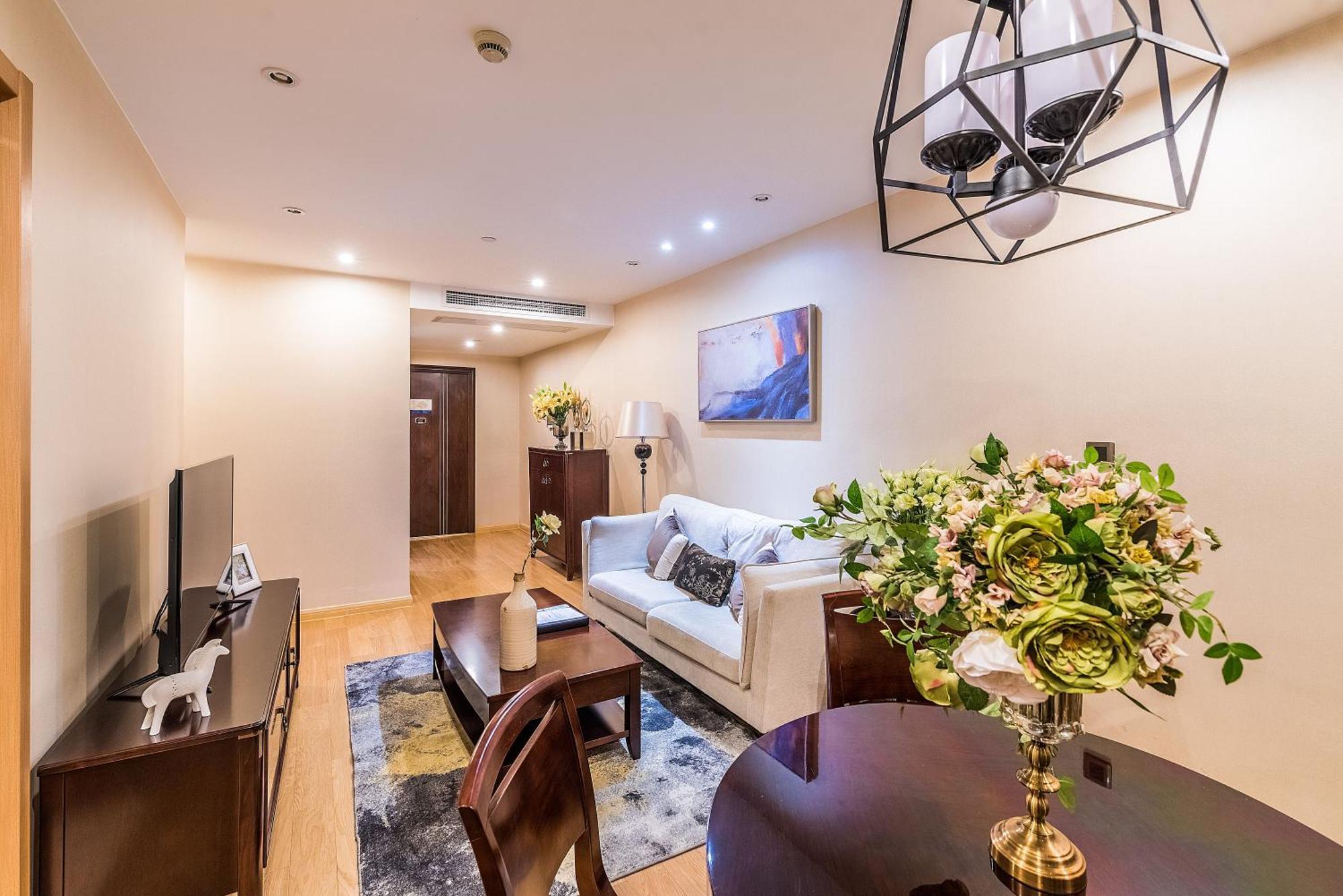 Green Court Residence Jinqiao Diamond Shanghai Buitenkant foto